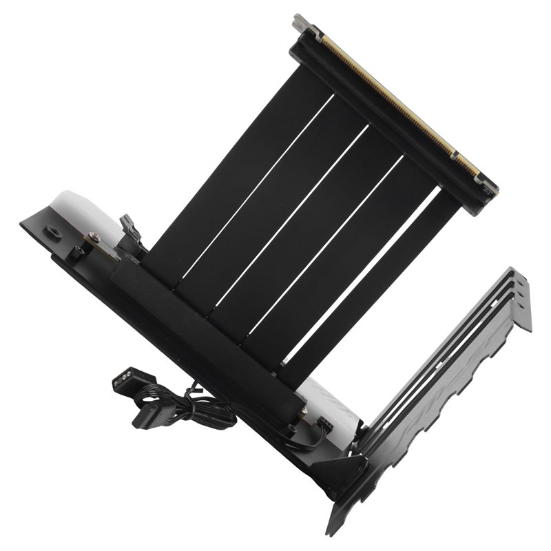 حامل تثبيت عمودي لبطاقة الرسوم - مراجعة Pcie 4.0 X16 Riser Cable 90 Degree وسعره