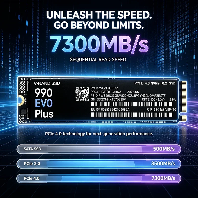 قرص تخزين M.2 NVMe SSD 990 EVO - مراجعة M.2 Nvme 4Tb Pcie 4.0 Ssd وسعره