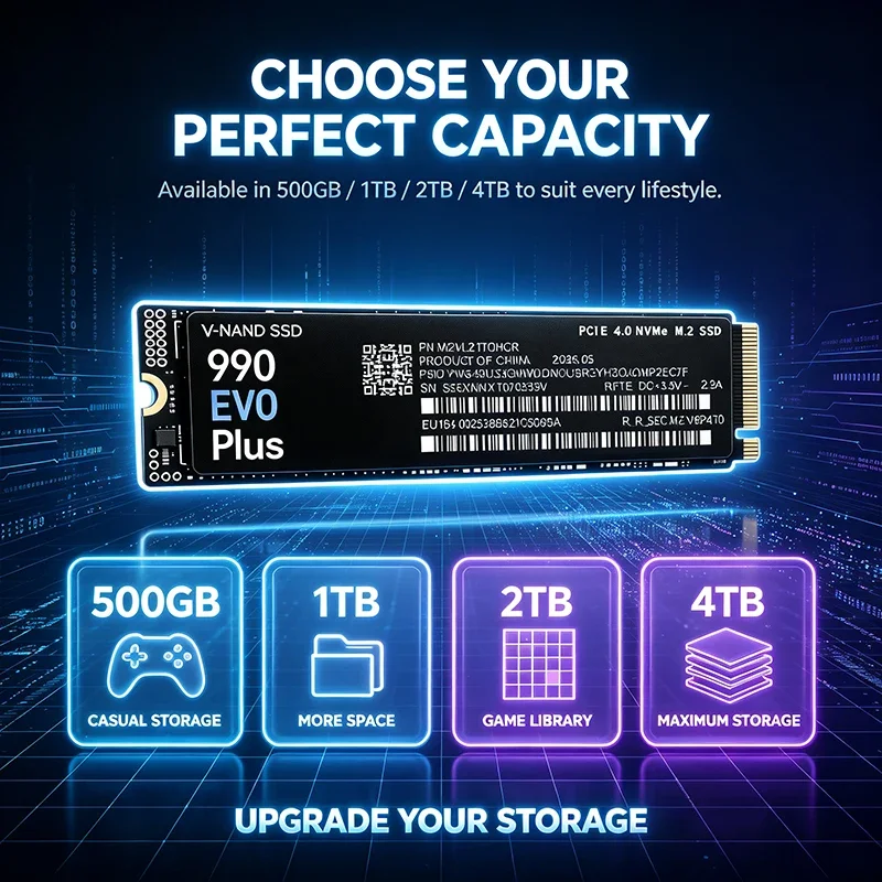 قرص تخزين M.2 NVMe SSD 990 EVO - مراجعة M.2 Nvme 4Tb Pcie 4.0 Ssd وسعره