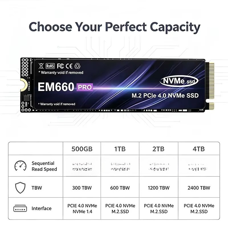 قرص تخزين داخلي SSD من نوع M.2 - مراجعة M.2 Nvme 4Tb Pcie 4.0 Ssd وسعره